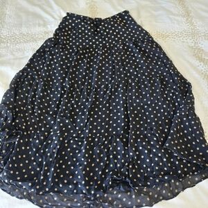 Boston Proper Polka Dot Skirt Size 10
